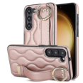 thumbnail image 1 of For Samsung Galaxy S23 Non-slip Full Coverage Ring Pu Phone Case With Wristband, 1 of 5
