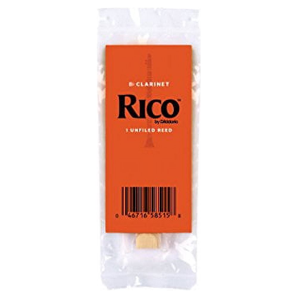 Rico by D'Addario Bb Clarinet Reeds, Strength 1.5, 50-pack