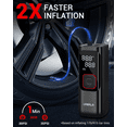 UABRLA Portable Air Compressor Tire Inflator, Tire Pump with Digital Pressure Gauge, Fast