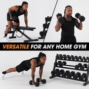 Mikolo Smith Machine Power Cage, Multi-Function Home Gym System with Cable Crossover, 121LB Weight Stack