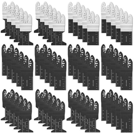 

Adifare 60 pcs Oscillating Saw Blades Set Oscillating Tool Blades for Cutting Wood Metal Plastics Universal Quick Multi Tool Blades Suit for Rockwell Porter Cable Bosch Craftsman Ridgid