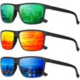 thumbnail image 1 of Gafas de Sol Polarizadas QALLY para Hombre con Montura Rectangular y Protección UV400, 1 of 7