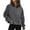 Grey, variant on Autumn And Winter New Women's Sports Half Zip Yoga Wear Loose Stand Up Collar Sweater Extra Long Sweatshirt Knitted Jacket Women Womens Casual Pullover Tops Rose Hoodie Hooded Pullover Women Long