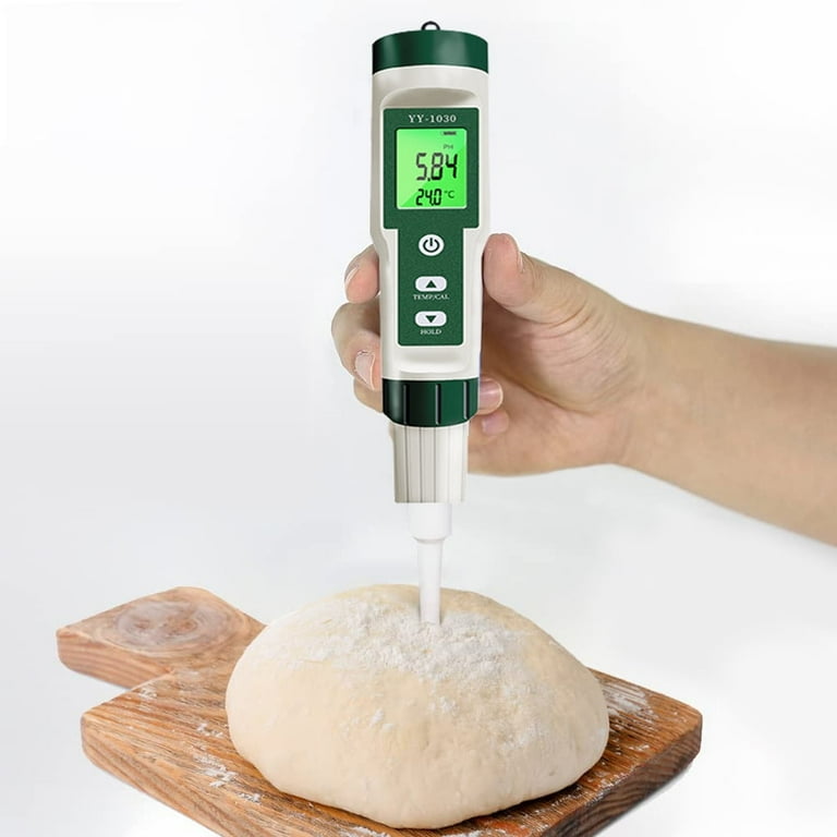 Misuratore PH Digitale Bluetooth Per Alimenti - Precisione &plusmn;0.1ph - Per Formaggio, Carne, Birra - Con App Dedicata