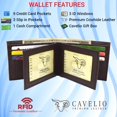 thumbnail image 2 of Mens Wallet RFID Genuine Leather Bifold Wallets For Men, 3 ID Windows 12 Card Holders Gift Box Brown, 2 of 8