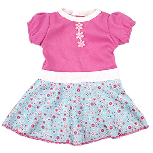 ebuddy Summer Dress Doll Clothes for 16 Inch High Simulation Baby