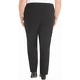 thumbnail image 6 of Hilary Radley Women's Ponte Pull-On Mid Rise Slim Leg Pants, Black, Medium, 6 of 6
