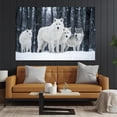 thumbnail image 6 of Gorgeous Arctic Wolf Pack Wall Art Poster Stunning Snowy Forest Scene Decor for Bedroom Living Room Nature Inspired Prints for Wild Animal Lovers-, 6 of 7