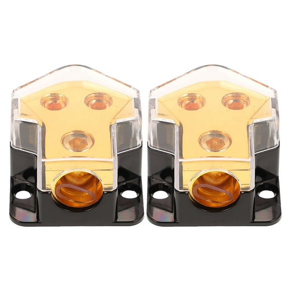 2Pcs Car Audio Power Distribution Block Car Audio Power Splitter Distribution Block Car Audio Automotive Audio Ground Cable Splitter Car Distribution Block