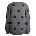 thumbnail image 7 of Mnyycxen Women's Open Front Cardigan Sweater Chunky Long Sleeve Polka Dot Sweater Coats Ribbed Knit Casual Outwear, 7 of 7