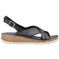 thumbnail image 2 of Hush Puppies Womens Elena Leather Wedge Sandal, 2 of 4