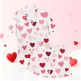 thumbnail image 6 of Jalioing Pajama Set for Women 2 Piece Heart Print Short Sleeve Button Down Shirt and Pajama Shorts Set Comfy Loungewear Set, 6 of 9