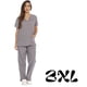 thumbnail image 3 of Conjuntos de uniforme médico para mujer Uniformes médicos de seis bolsillos (cuello en V con pantalón cargo), 3 of 5