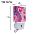 thumbnail image 4 of Hearts in Valentine Night Light LED Dusk to Dawn Auto Sensor Night Lamp Plug-in Nightlight for Bedroom Hallway Kitchen 2 PCs, 4 of 7