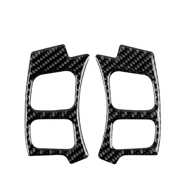 Riwesomey Reemplazo para IS250 NX200 200t 300h 2 unids/set volante adorno fibra de carbono pegatina Automoción decorativa y accesorios Numero 3