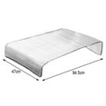 thumbnail image 4 of Air Conditioner Cover 37.2 x 18.5 Inches Aluminum Foil Sunproof Dustproof for Outdoor Units Mini Split AC Covers Silver Tone 1 Pack, 4 of 7