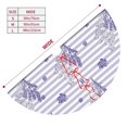 thumbnail image 5 of Kll 48" Christmas Tree Skirt Stripes And Sprigs Of Lavender Xmas Tree Skirts Mat For New Year Xmas Holiday Party Indoor Outdoor Home Decoration, 5 of 9