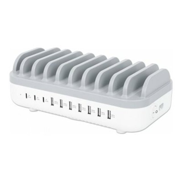Manhattan Station de Recharge USB à 10 Ports - 120 W