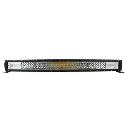 32 Inch 405W Curved LED Tri-row Light Bar Spot Flood Combo Offroad 4WD Truck