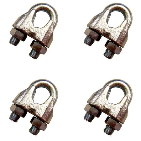 

7/8 Zinc Plated Malleable Wire Rope Clip - 4 Pack