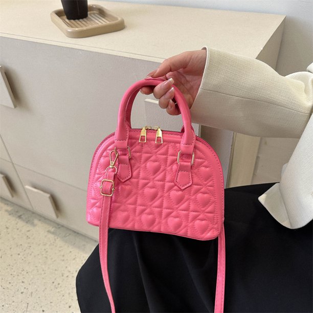 Bolsa De Hombro Bolso de mano para mujer, bolso de cuero PU, bolso de mano elegante Simple, bandolera (rosa) Tmvgtek Para Estrenar