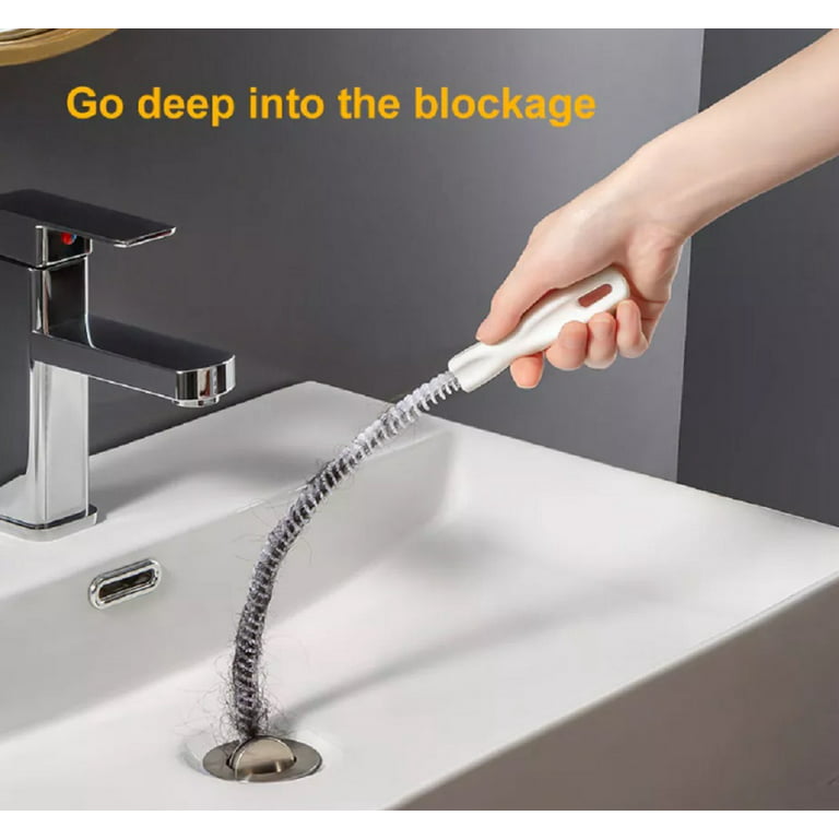  jiawangwang Spring Pipe Dredging Tool, Multifunctional Cleaning  Claw, Bendable Sewer Drain Cleaning Brush, Pressure-Type Cleaning Hook for  Kitchen, Bathroom and Restaurant (90cm,Black) : Health & Household
