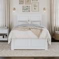 thumbnail image 3 of AFI Canyon White Storage Platform Bed with Matching Footboard, Twin, 3 of 16