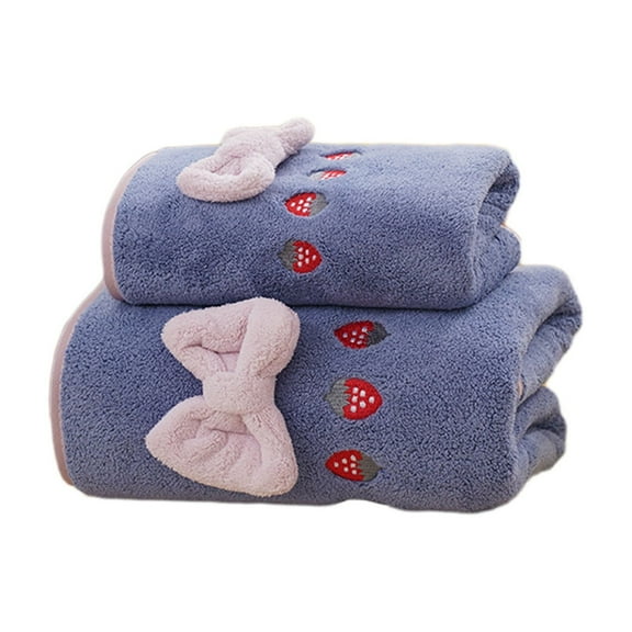 Extra Large Bath Towel Set of 2, Super Soft Absorbent Oversized Bathroom Towels for Home, Hotel, Gym, Beach, Spa and Travel – 2-Piece Microfiber Towel Set