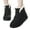 Black, variant on Boots for Women Mini Ankle Winter Snow Boots Suede Lace up Warm Womens Short Booties