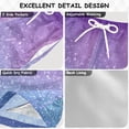 thumbnail image 4 of Blue and Purple Gardient Glitter Swim Trunks Board Shorts Beach Pants Bathing Bottoms 3T, 4 of 8