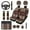 Southwestern Aztec Bear, variant on Pzuqiu Fashion Tie-dye Automobile Interior Sets Car Front Rear Seat Cover Steering Wheel Seat Belt Headrest Center Console Cushion Pad Keychain Coaster 14 Pcs Full Set Covers Fit Most Vehicles
