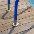 Qugx 1 pair of Stainless Steel Escutcheons for Pool Handrail Replace Pool Ladder Plates