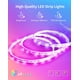 thumbnail image 4 of Kimdelee Tiras de luz LED impermeables de 66 pies, 100 pies, 33 pies, tira de luces RGB de 12 V para exteriores, cambio de color con aplicación Bluetooth sincronización de música, decoración de luces, 4 of 4