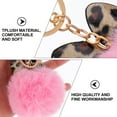 thumbnail image 4 of STRANDCHIC Keychain Pink Leopard Print Keyring Bag Pendant 3Pack 3.1x2.8in, 4 of 8