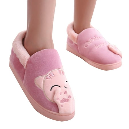 

Women Comfort Coral Fleece Slippers Fuzzy Plush Lining Slip-on House Shoes for Indoor & Outdoor Use New