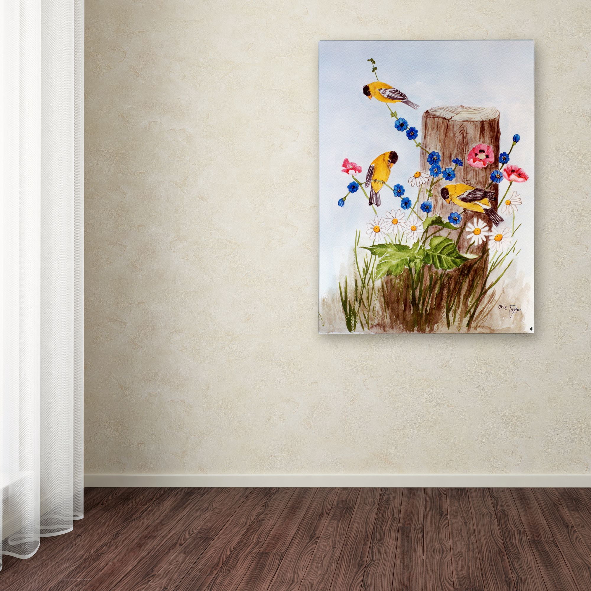 Trademark Fine Art 'American Goldfinch 3' Canvas Art by Arie Reinhardt Taylor