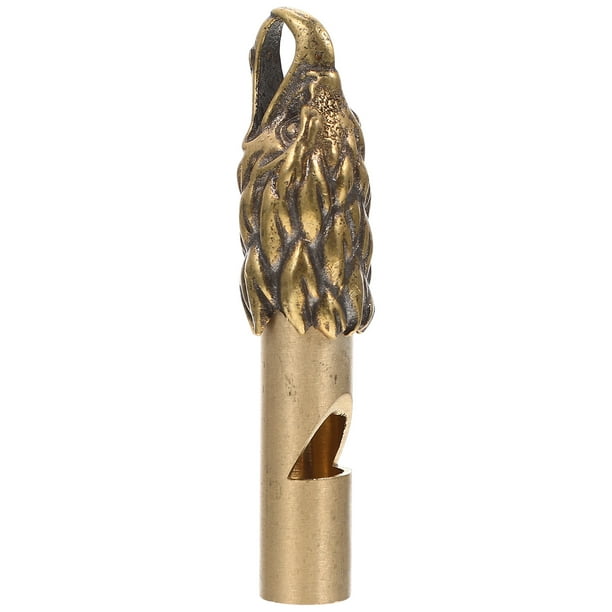 Silbato de árbitro de latón, silbato de primeros auxilios, mini colgante de latón para decoración