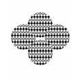 thumbnail image 7 of 13 Inch Round Placemats Set of 4, Bohemia Non Slip Heat Insulation PP Table Mats, Retro Abstract Geometric Pattern Boho Black Washable Place Mats for Kitchen Dining Party Table Decor, 7 of 7
