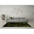 thumbnail image 3 of Ahgly Company Indoor Square Patchwork Green Transitional Area Rugs, 7' Square, 3 of 4