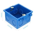 thumbnail image 1 of Minkissy 4Pcs Weatherproof Cable Wiring Box Blue PVC Connection Box for Electrical Cables Protection, 1 of 4