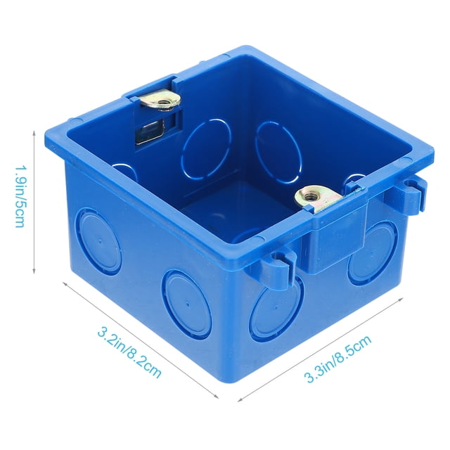 Minkissy 4Pcs Weatherproof Cable Wiring Box Blue PVC Connection Box for Electrical Cables Protection