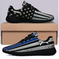 thumbnail image 3 of I Back The Blue The Thin Blue Line Shoes Sneakers Black Size 4, 3 of 7