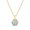 Blue D, variant on Women's Stainless Steel 26 Letter Necklace Hexagon White Shell Accessories with Chain Gold P