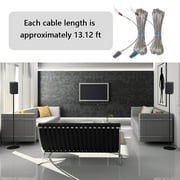 (2 Pcs) 2m/6ft Speaker Cable/Wire AH81-02137A for Samsung Home Theater Speaker, Blue & Grey