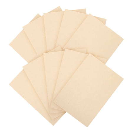 AURARMLET 10Pcs Thick Craft Paper Parchment Beige for Scrapbook and Writing