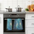thumbnail image 4 of Yayeee 100% Cotton Hand Towels for Bathroom 16" x 28" Soft Absorbent Kitchen Towel, Magical Forest Glowing Lights, 4 of 7
