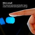 thumbnail image 4 of Scienceny Paquete de 4 tapas de válvula de neumático de coche cubierta brillante de cubo de rueda luminosa accesorios de repuesto de Protector Vehículos, repuestos y accesorios Mis Azul, 4 of 6