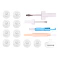 thumbnail image 4 of Juego de herramientas de costura de 15 piezas, enhebrador multifuncional, insertador de aguja con núcleo de lanzadera, destornillador, Kit de herramientas para máquina de coser Vogacara HA1191-00B, 4 of 6