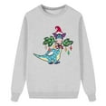 thumbnail image 4 of Fiaer Matching Family Christmas Sweatshirts Funny Santa Crewneck Long Sleeve Pullover Xmas Holiday Loose Fit Tops Dad XXL, 4 of 4