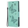 thumbnail image 6 of Feishell Samsung S20 Ultra Case Butterfly Embossed Pattern Premium Leather Wallet Cover Flip Stand Card Slots Holder Magnetic with Wrist Strap Case for Samsung Galaxy S20 Ultra, Green, 6 of 8
